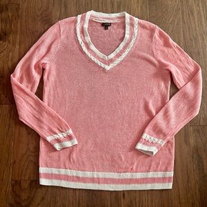 Talbots Tipped V-Neck Sweater